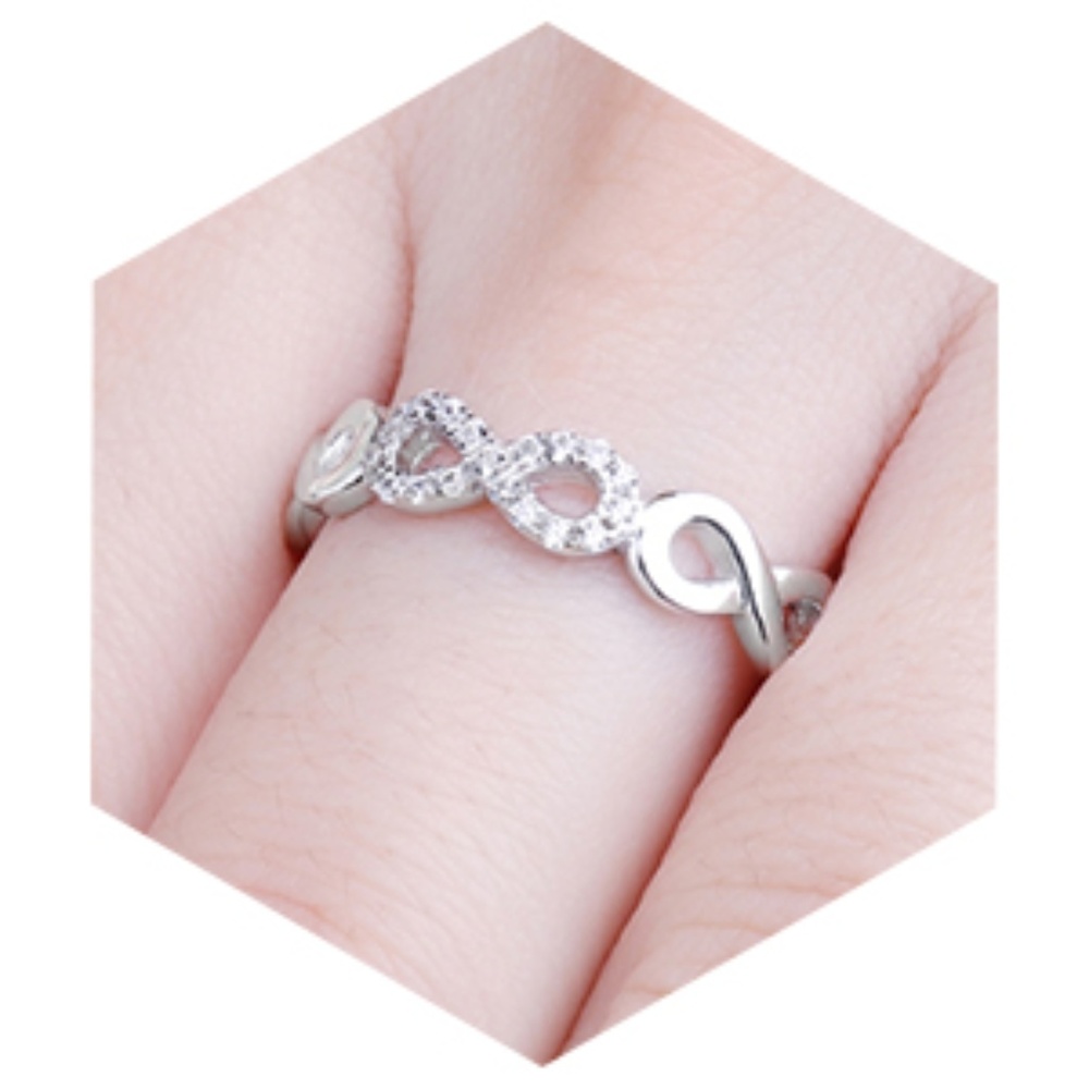 Infinity Forever Sterling Silver Ring - image 4